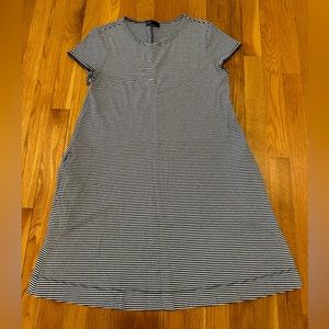 Gap Navy/White Striped T-Shirt Dress (M)